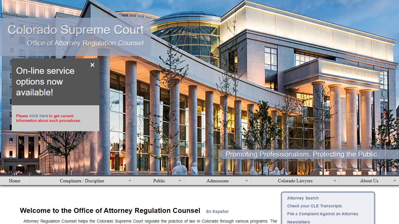 Attorney Regulation Counsel - Colorado Supreme Court